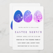 Abstracte uitnodiging tot het uitnodigen van paase (Voorkant / Achterkant)