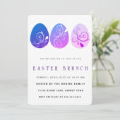 Abstracte uitnodiging tot het uitnodigen van paase (Staand voorkant)