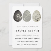 Abstracte uitnodiging tot het uitnodigen van paase (Voorkant)