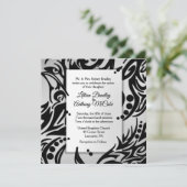 Abstracte uitnodiging tot het uitzenden van het Zi (Staand voorkant)