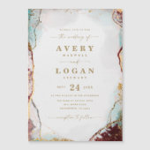 Abstracte uitnodiging tot het uitzenden van wedden (Voorkant)