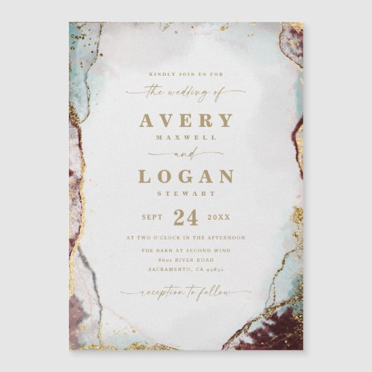 Abstracte uitnodiging tot het uitzenden van wedden (Voorkant)