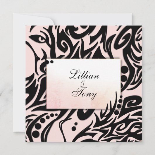 Abstracte uitnodiging tot huwelijk (Achterkant)