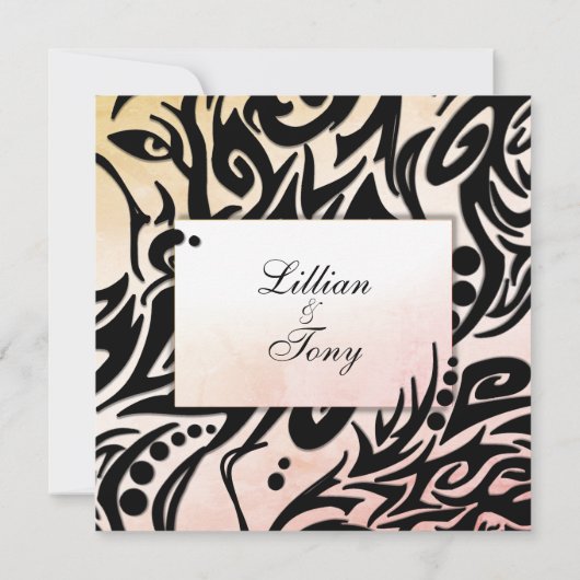 Abstracte uitnodiging tot huwelijk (Achterkant)