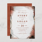 Abstracte uitnodiging tot uitzending van weduwen e (Voorkant / Achterkant)