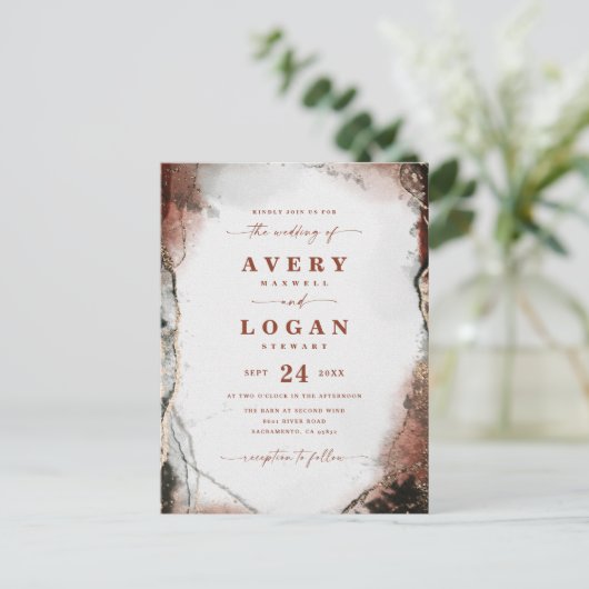 Abstracte uitnodiging tot uitzending van weduwen e (Staand voorkant)