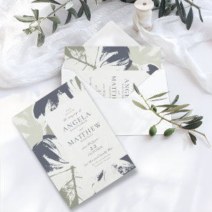 Abstracte uitnodiging van Floral in het najaar van