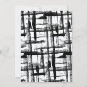 Abstracte uitnodiging voor Boho Wedding (Achterkant)