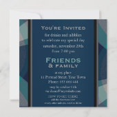 Abstracte uitnodiging voor de Birthday Trance Tunn (Achterkant)