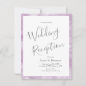 Abstracte uitnodiging voor de Waterverf van plum (Voorkant)