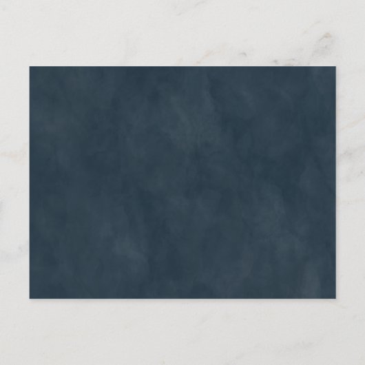 Abstracte uitnodiging voor donkere blauwe bruiloft (Achterkant)