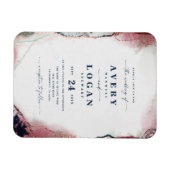 Abstracte uitnodiging voor een brute brute bruinko magneet (Horizontaal)