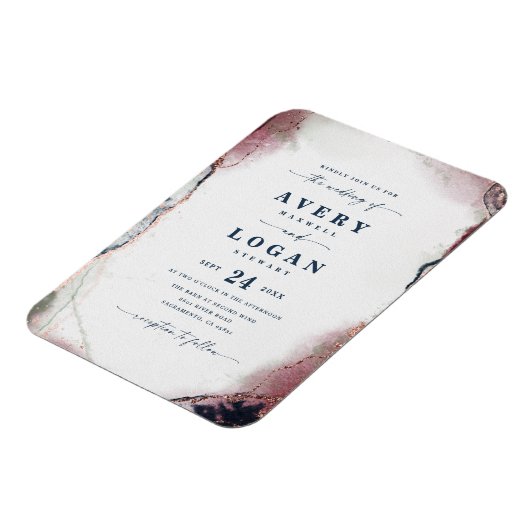 Abstracte uitnodiging voor een brute brute bruinko magneet (Linkerzijde)