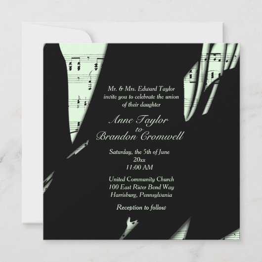 Abstracte uitnodiging voor een wedstrijd voor Blac (Voorkant)