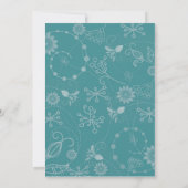 Abstracte uitnodiging voor florale en wervelwind - (Achterkant)