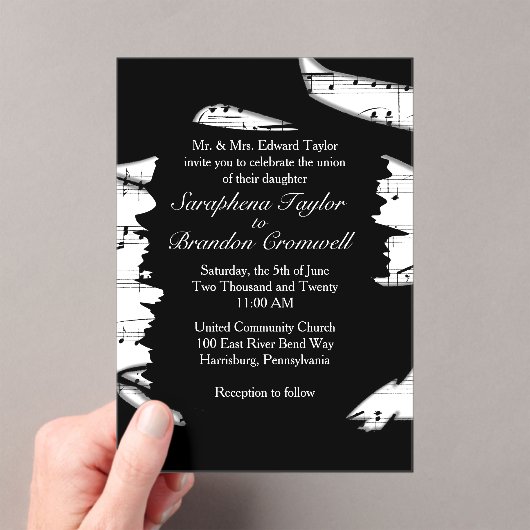 Abstracte uitnodiging voor het binden van muziek i (Insitu (Draagbaar))