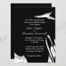 Abstracte uitnodiging voor het binden van muziek i