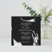 Abstracte uitnodiging voor het binden van muziek i (Staand voorkant)