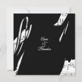 Abstracte uitnodiging voor het binden van muziek i (Achterkant)