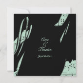 Abstracte uitnodiging voor het binden van muziek i (Achterkant)