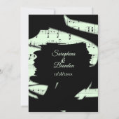 Abstracte uitnodiging voor het binden van muziek i (Achterkant)