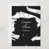 Abstracte uitnodiging voor het binden van muziek i (Achterkant)