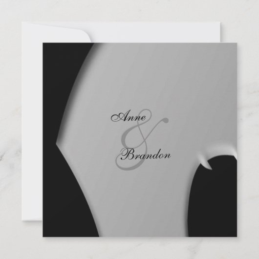 Abstracte uitnodiging voor huwelijksnacht (Achterkant)