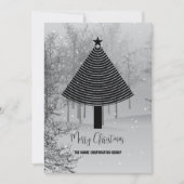 Abstracte uitnodiging voor kerstboombranche (Voorkant)