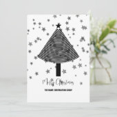 Abstracte uitnodiging voor kerstboombranche (Staand voorkant)