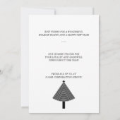 Abstracte uitnodiging voor kerstboombranche (Achterkant)