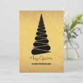 Abstracte uitnodiging voor kerstboombranche (Staand voorkant)