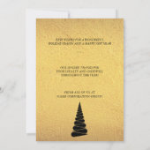 Abstracte uitnodiging voor kerstboombranche (Achterkant)