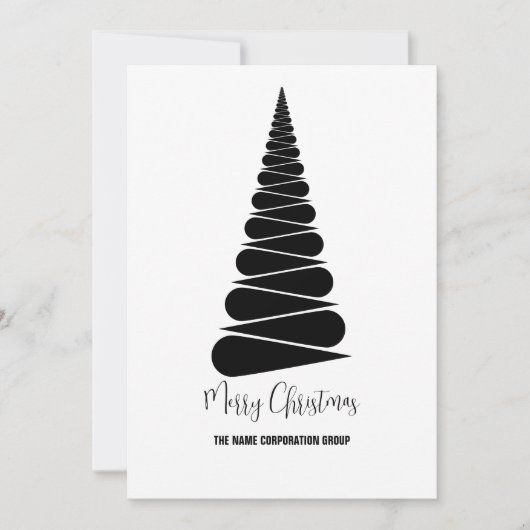 Abstracte uitnodiging voor kerstboombranche (Voorkant)