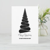 Abstracte uitnodiging voor kerstboombranche (Staand voorkant)