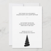 Abstracte uitnodiging voor kerstboombranche (Achterkant)