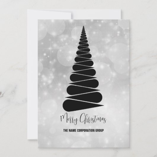 Abstracte uitnodiging voor kerstboombranche (Voorkant)