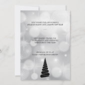 Abstracte uitnodiging voor kerstboombranche (Achterkant)