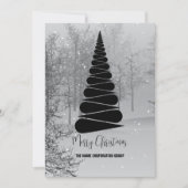 Abstracte uitnodiging voor kerstboombranche (Voorkant)