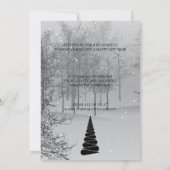 Abstracte uitnodiging voor kerstboombranche (Achterkant)