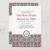 Abstracte uitnodiging voor tapijtschelp (Voorkant / Achterkant)