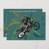 Abstracte uitnodigingen van de Aangepaste Partij v (Voorkant / Achterkant)