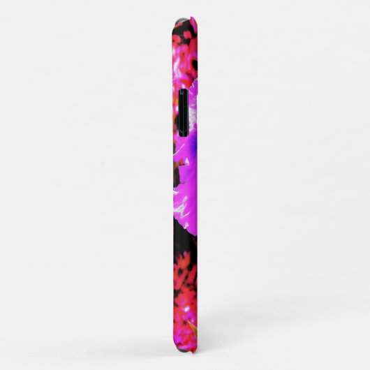 Abstracte Ultra Violet Paarse Iris op rood Case-Mate iPhone Case (Achterkant/rechts)