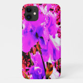 Abstracte Ultra Violet Paarse Iris op rood Case-Mate iPhone Case (Achterkant)