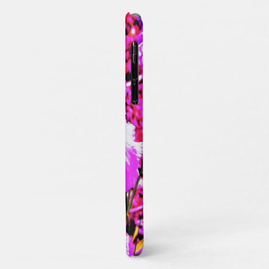 Abstracte Ultra Violet Paarse Iris op rood Case-Mate iPhone Case (Achterkant/links)