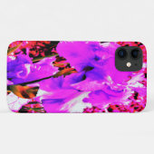Abstracte Ultra Violet Paarse Iris op rood Case-Mate iPhone Case (Achterkant (horizontaal))