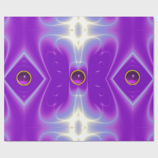 ABSTRACTE ULTRA VIOLET PAARSE LICHTE WAVES, ZWIRLS CADEAUPAPIER (Vlak)