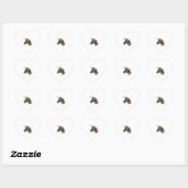 Abstracte Unicorn Hart Sticker (Vel)