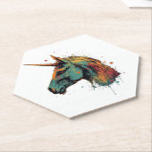Abstracte Unicorn Kartonnen Onderzetters (Schuin)