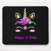 Abstracte Unicorn Magic Rainbow-kleuren personalis Muismat (Voorkant)