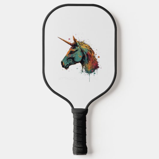 Abstracte Unicorn Pickleball Paddle (Voorkant)